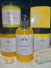 Even Skin Turmeric & Kojic Acid Bundle | For dry sensitive skin , Shea Butter, Fade Dark Marks, Hyperpigmentation, Uneven Skin Tones, Fade Scars, Natural Skin Glow