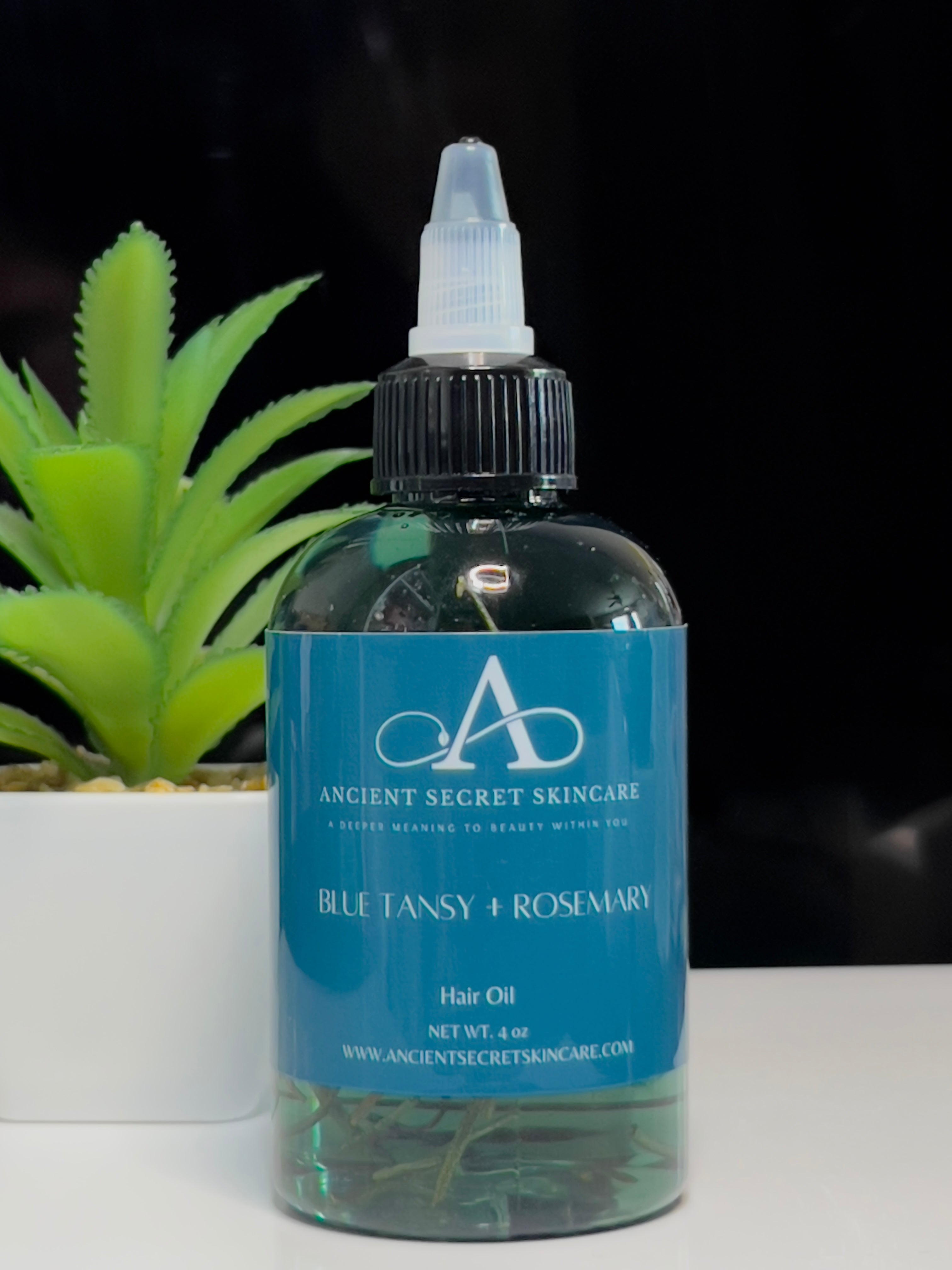Blue Tansy + Rosemary Hair Oil | Hair Growth, Anti- Dandruff, Strengthen & Repair Dry Damaged Hair, Thicken Hair
