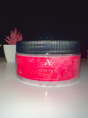 Black Cherry Body Polish | Whipped Foaming Scrub, Natural Body Butter, Exfoliation for dry sensitive skin , Fade Dark Marks, Hyperpigmentation, Uneven Skin Tone, Fade Scars, Natural Glow