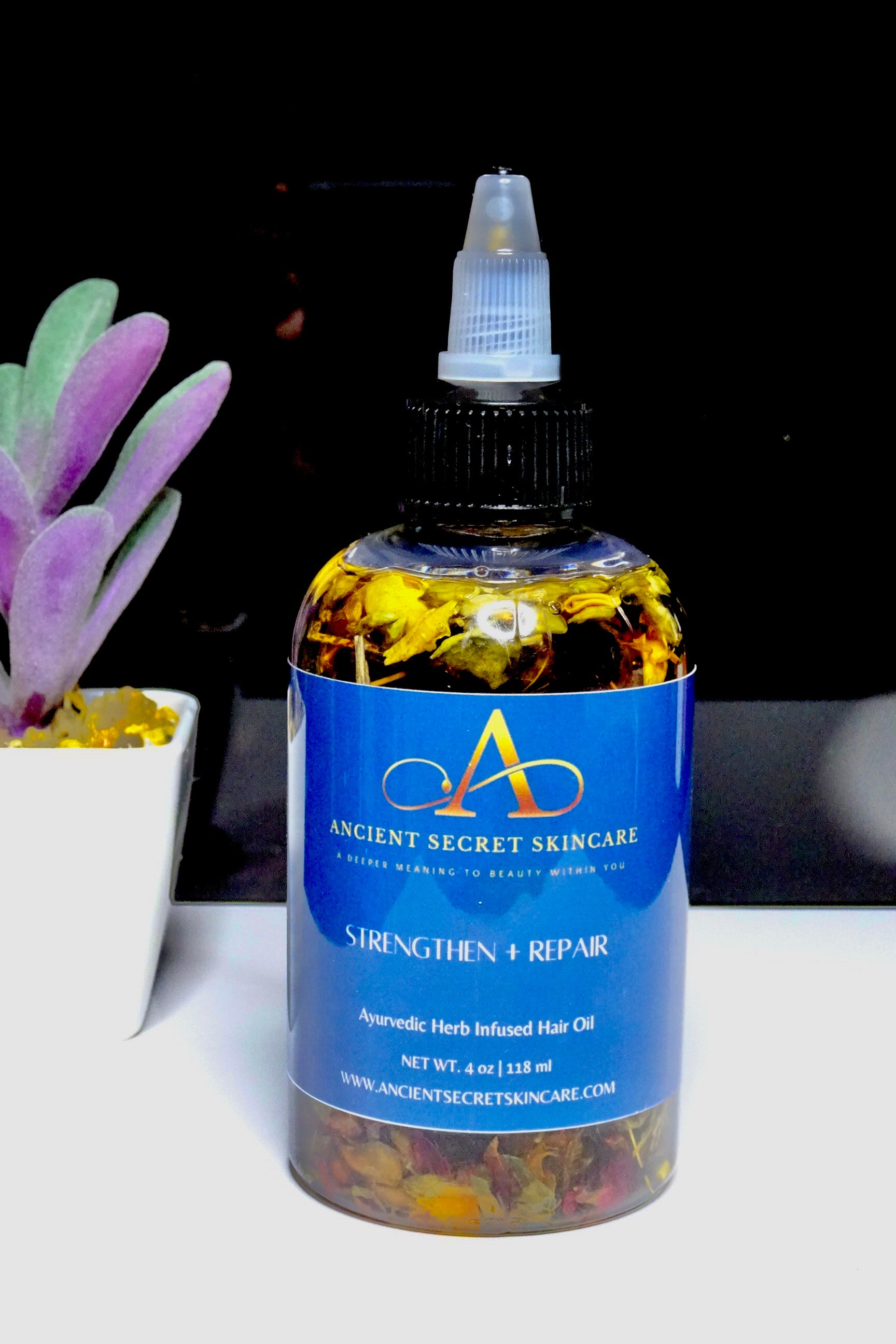 Strengthen + Repair Ayurvedic Hair Oil, Hair Growth, Anti- Dandruff, Strengthen & Repair, Dry, Damaged Hair, Thicken Hair