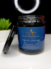 Charcoal + Chamomile Facial Scrub | Acne Prone Skin, Sensitive Skin, Treat Irritated Skin, Natural Skin Glow