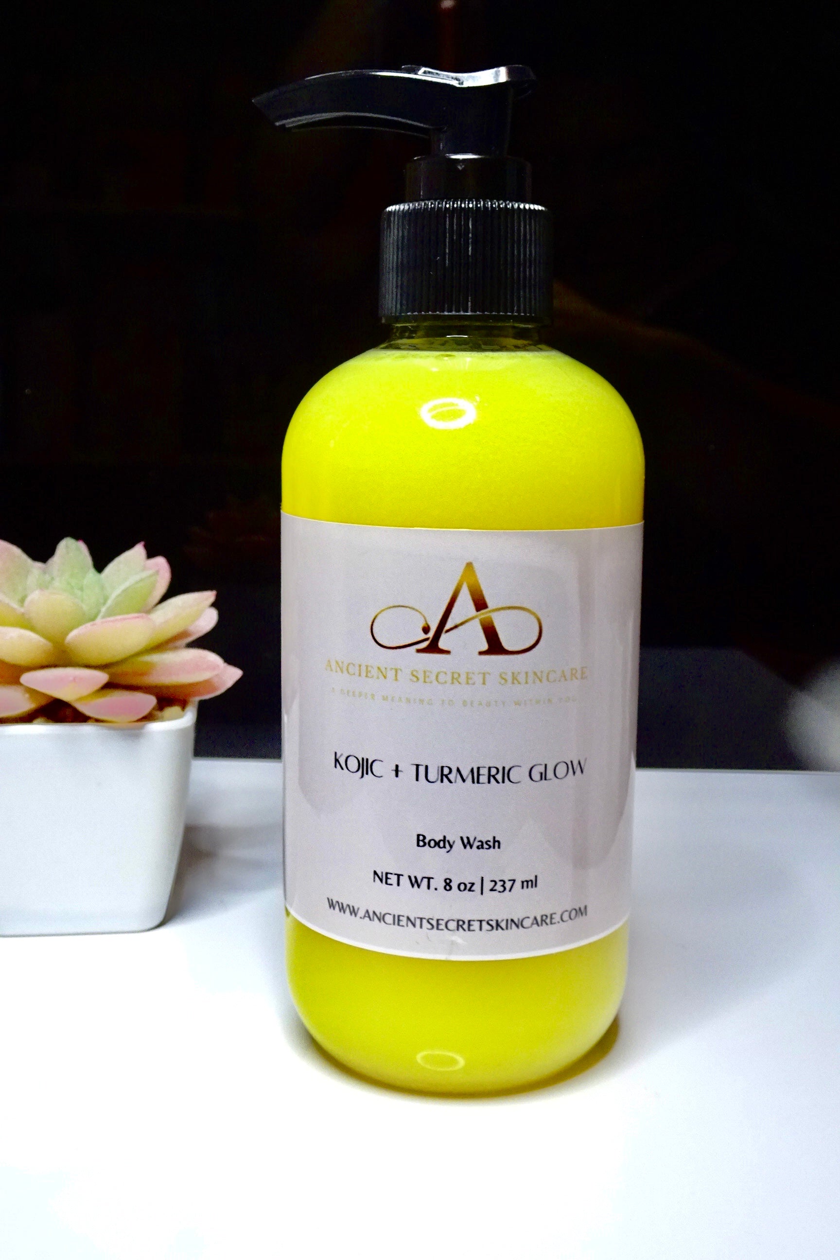 Kojic + Turmeric Glow Body Wash | Fade Dark Marks, Hyperpigmentation, Uneven Skin Tones, Fade Scars, Natural Skin Glow